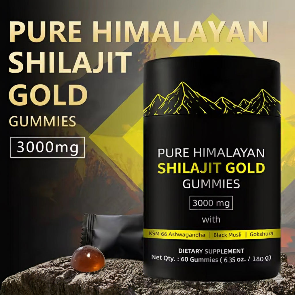 Blackgold Shilajit Gummies — Energy with a Sweet Edge
