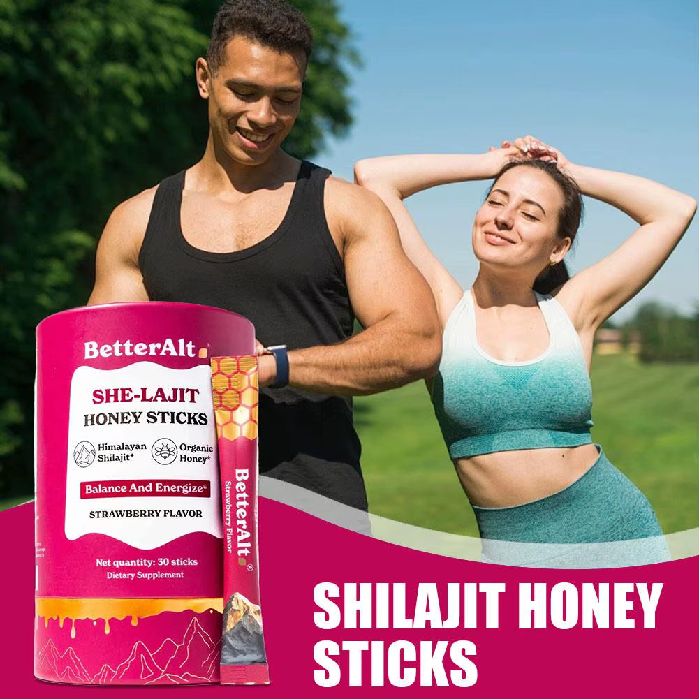 She-Lajit Honey Sticks — 30 Pack of Natural Energy for Women