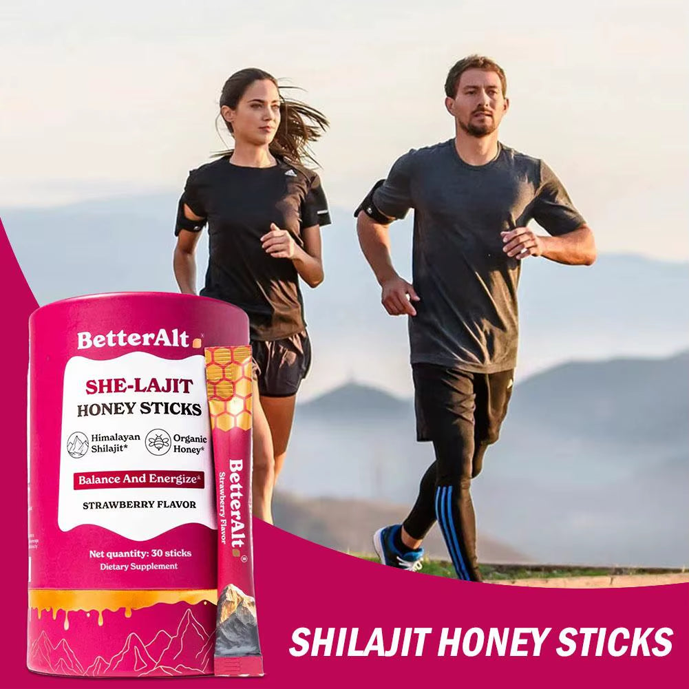 She-Lajit Honey Sticks — 30 Pack of Natural Energy for Women