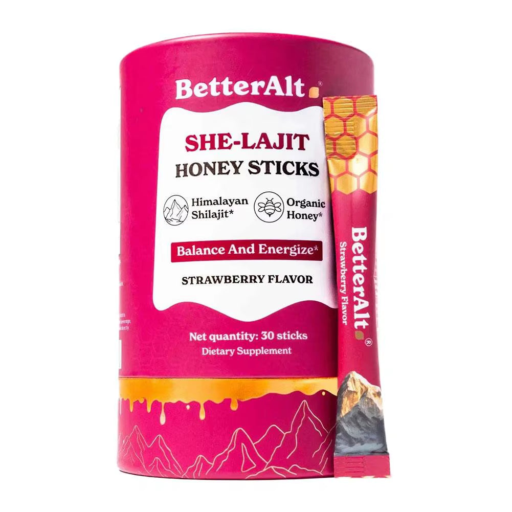 She-Lajit Honey Sticks — 30 Pack of Natural Energy for Women
