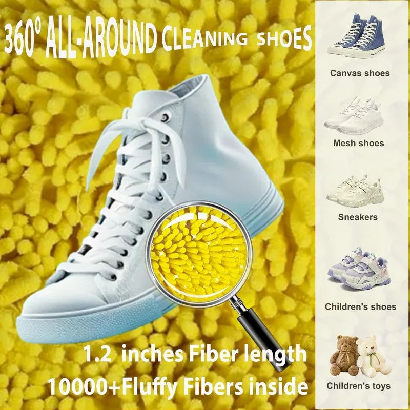 🧼 Shoe Cleaner Kit – 🧺 Laundry Washing Bags + 🪥 Soft Bristle Brush for 👟 Sneakers & All Shoes (1/2/4PCS)