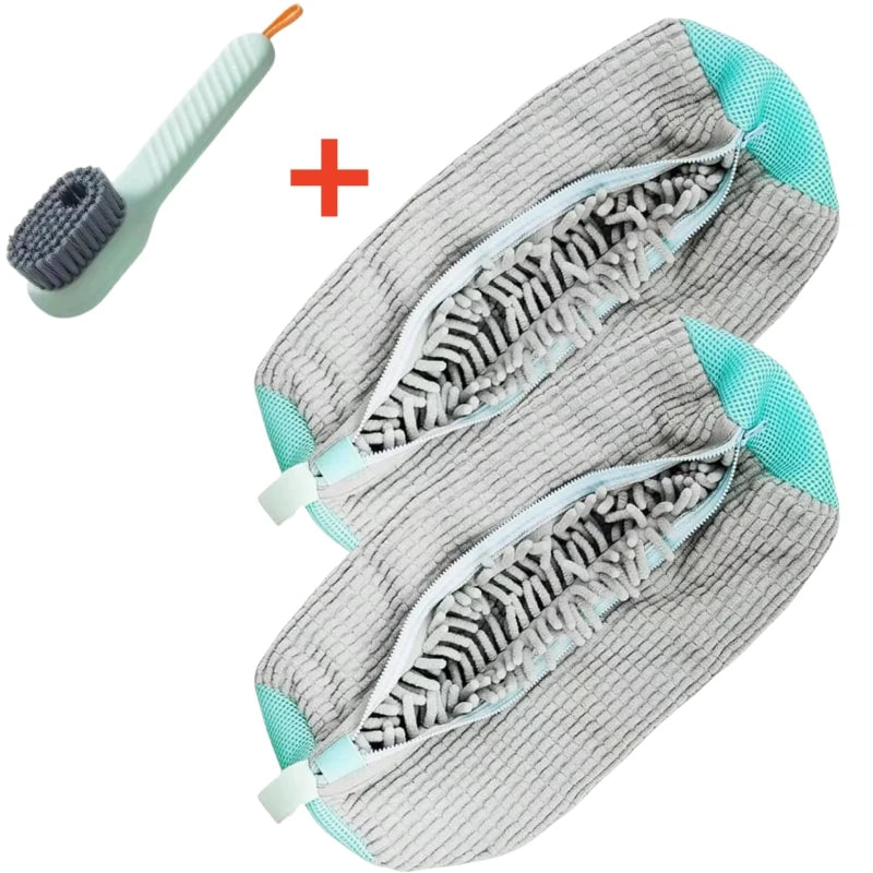 🧼 Shoe Cleaner Kit – 🧺 Laundry Washing Bags + 🪥 Soft Bristle Brush for 👟 Sneakers & All Shoes (1/2/4PCS)